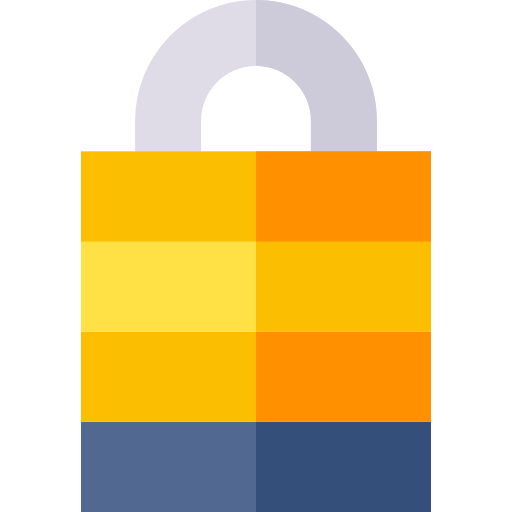 Padlock Basic Straight Flat Icon