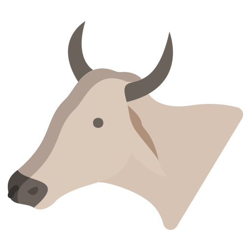 Cow Icongeek26 Flat icon