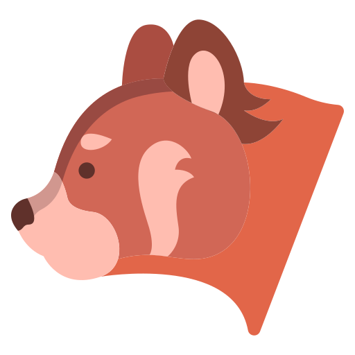 panda rouge Icône gratuit