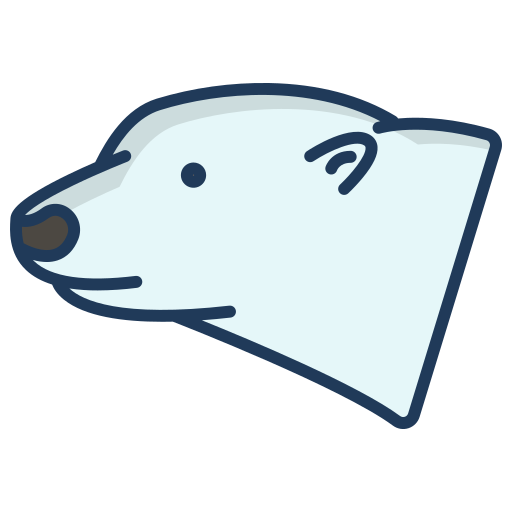 oso polar icono gratis