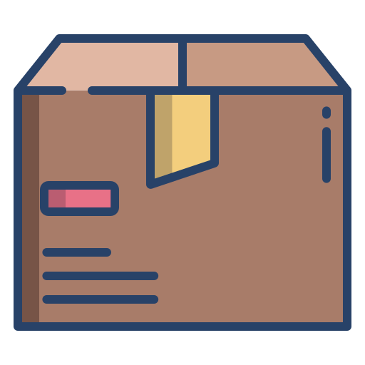 Box - Free shipping and delivery icons