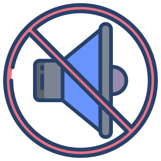 silencio icono gratis