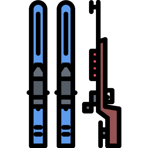 biatlón icono gratis