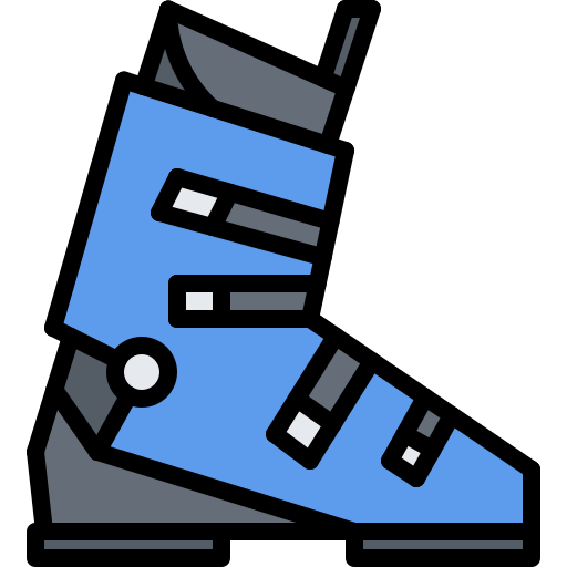 botas de esqui icono gratis