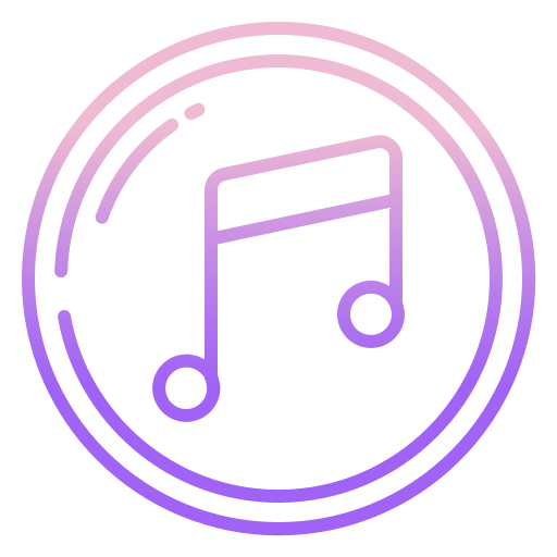 Music Icongeek26 Outline Gradient icon