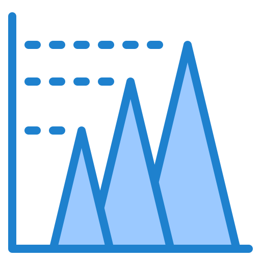 gráfico de barras icono gratis