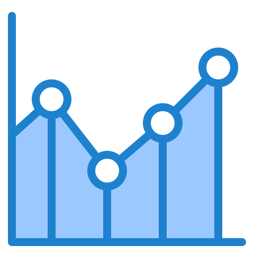 gráfico de linea icono gratis