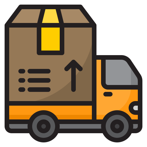 Delivery truck - Free shipping and delivery icons