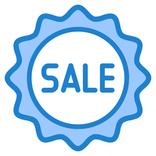 Sale srip Blue icon