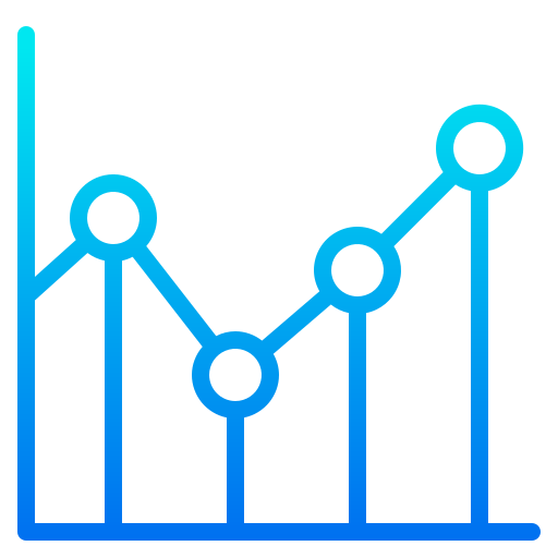 gráfico de linea icono gratis