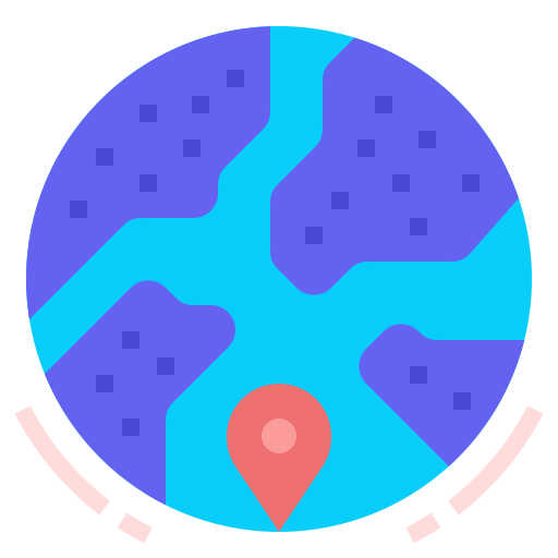 geografía icono gratis