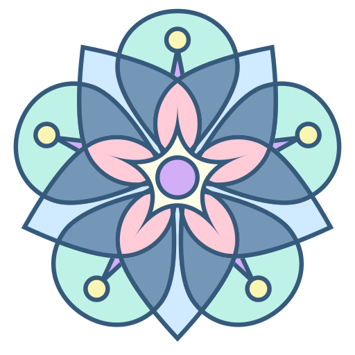 Mandala Generic Outline Color icon