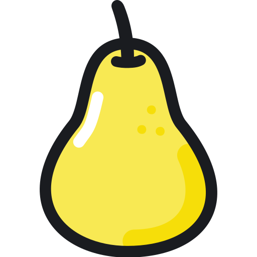 Pear Generic Outline Color icon