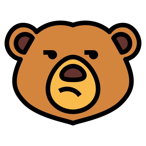 Bear Smalllikeart Lineal Color icon