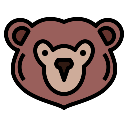 oso grizzly icono gratis