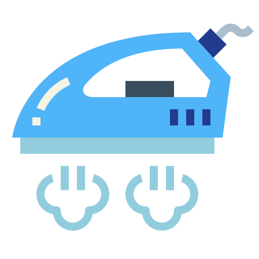 plancha de vapor icono gratis