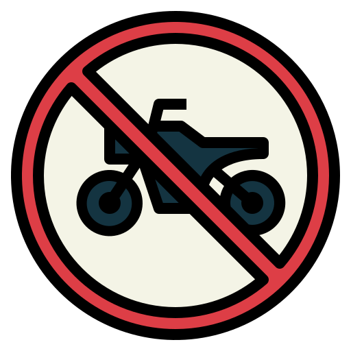 no motocicletas icono gratis