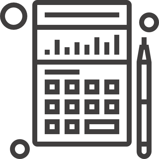 Calculator Maxim Flat Lineal icon