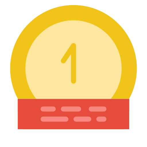 medalla de oro icono gratis