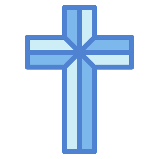 Cross Generic Blue icon