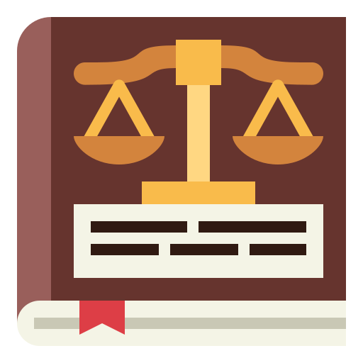 Law book Smalllikeart Flat icon