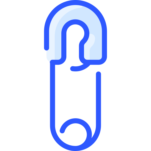 Safety pin Vitaliy Gorbachev Blue icon