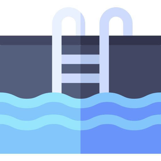 Swimming pool Basic Straight Flat icon