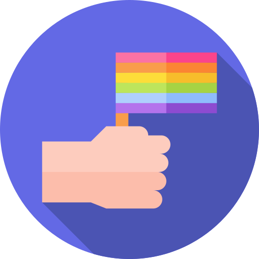 bandera arcoiris icono gratis