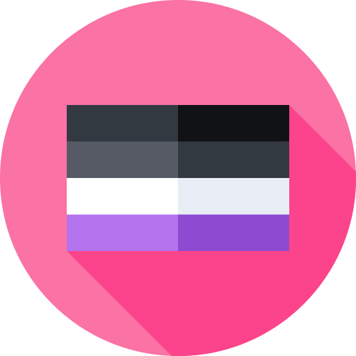 Asexual Flat Circular Flat Icon 1778