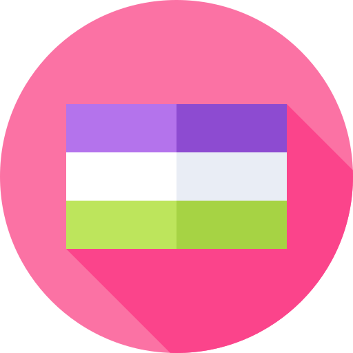 Genderqueer Flat Circular Flat icon