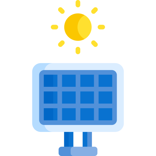 paneles solares icono gratis