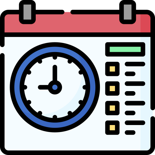 Schedule - Free education icons