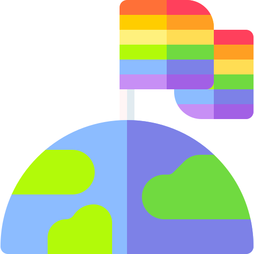 bandera arcoiris icono gratis