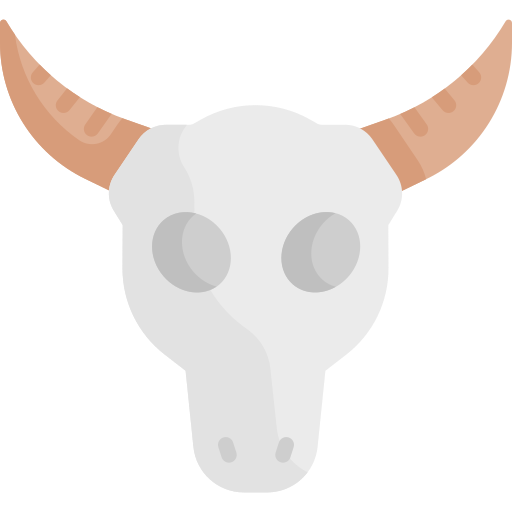 caveira de touro grátis ícone