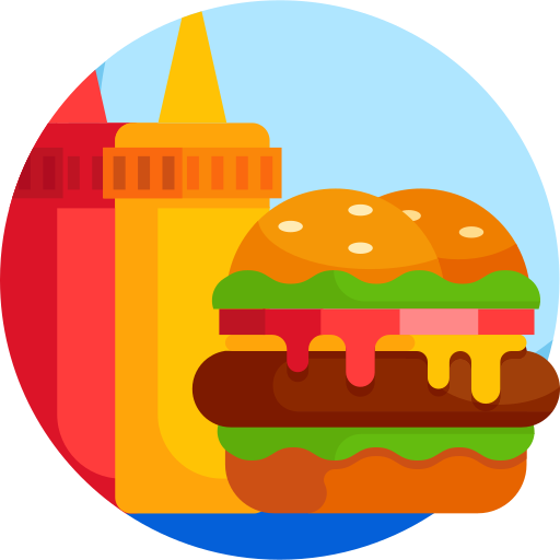 Burger Detailed Flat Circular Flat icon