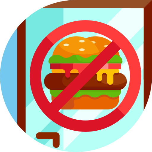 sin hamburguesa icono gratis