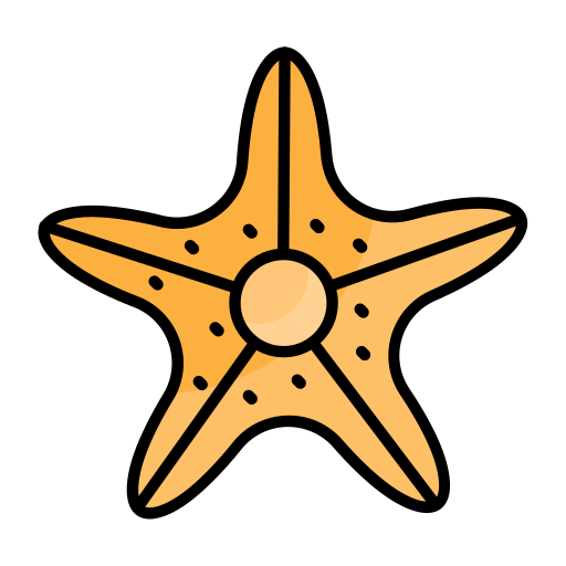 Starfish Generic Outline Color icon