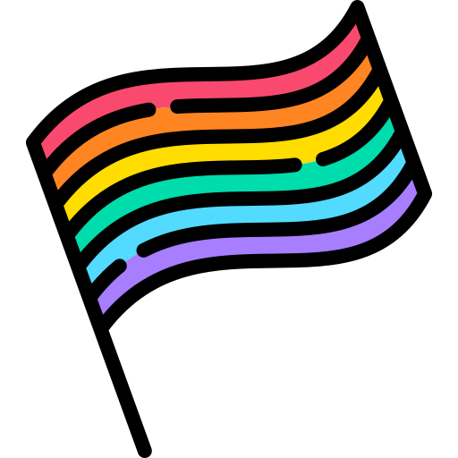 bandera arcoiris icono gratis