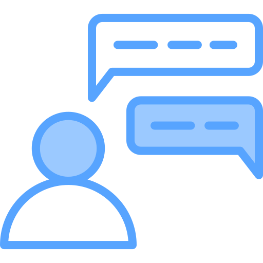 Discussion Generic Blue icon