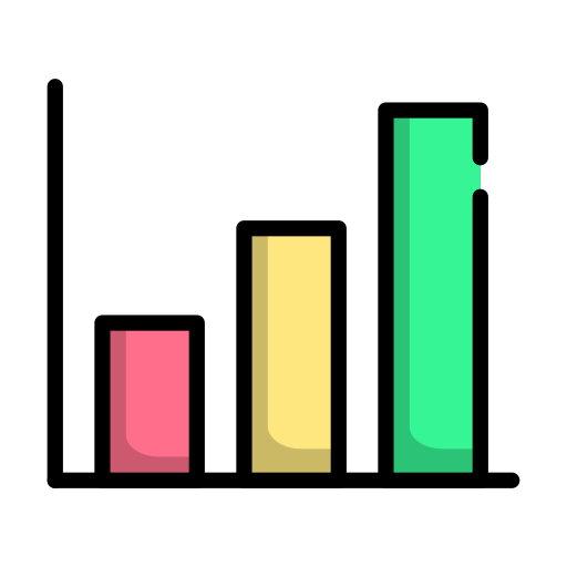 Bar chart Generic Outline Color icon