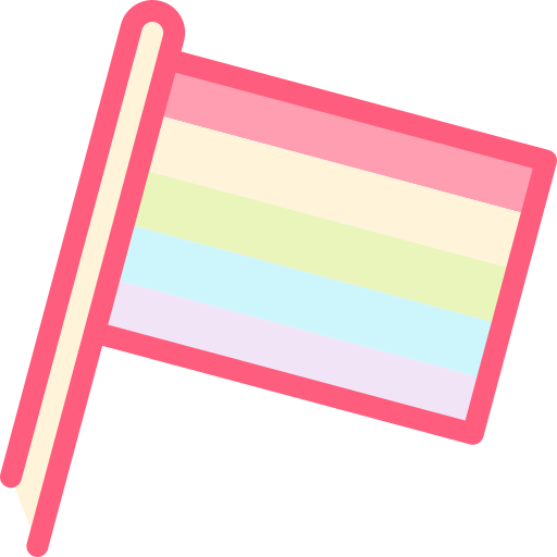 bandera arcoiris icono gratis