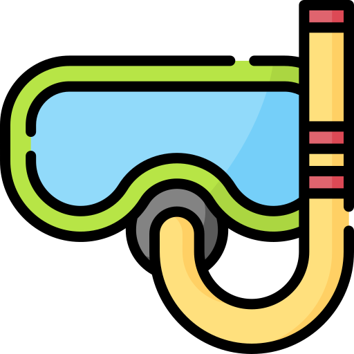 hacer snorkel icono gratis