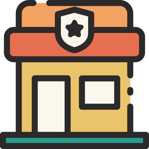 estación de policía icono gratis