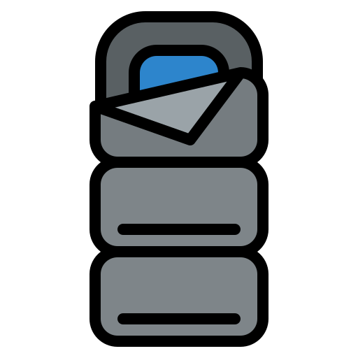 Sleeping bag free icon