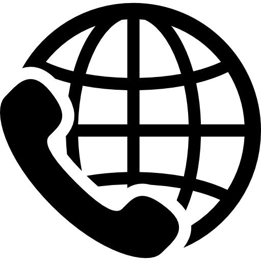 International calling service symbol free icon