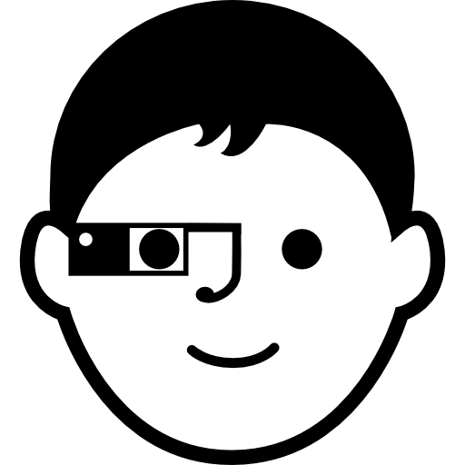 cara de niño con gafas de google icono gratis