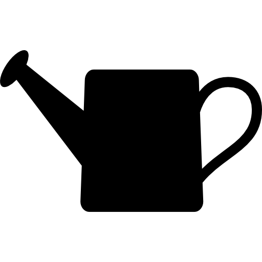 Watering can tool silhouette of water container for garden free icon