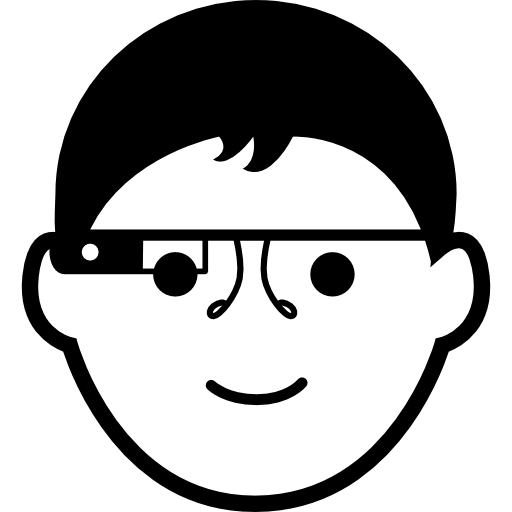 cara de niño con gafas de google icono gratis