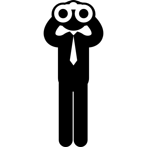 man with binoculars icon