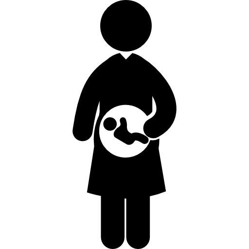bébé dans l'utérus de la mère Icône gratuit